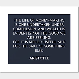 Aristotle's Quote Posters and Art